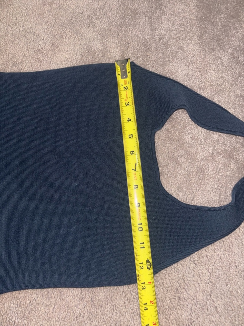 Zara Black Knit Halter Neck Midi Dress size S - Picture 11 of 11